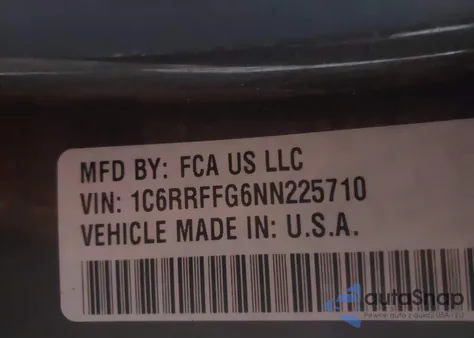 2022 Ram 1500 Big Horn 4X4 5'7 Box from USA, damaged, VIN 1C6RRFFG6NN225710